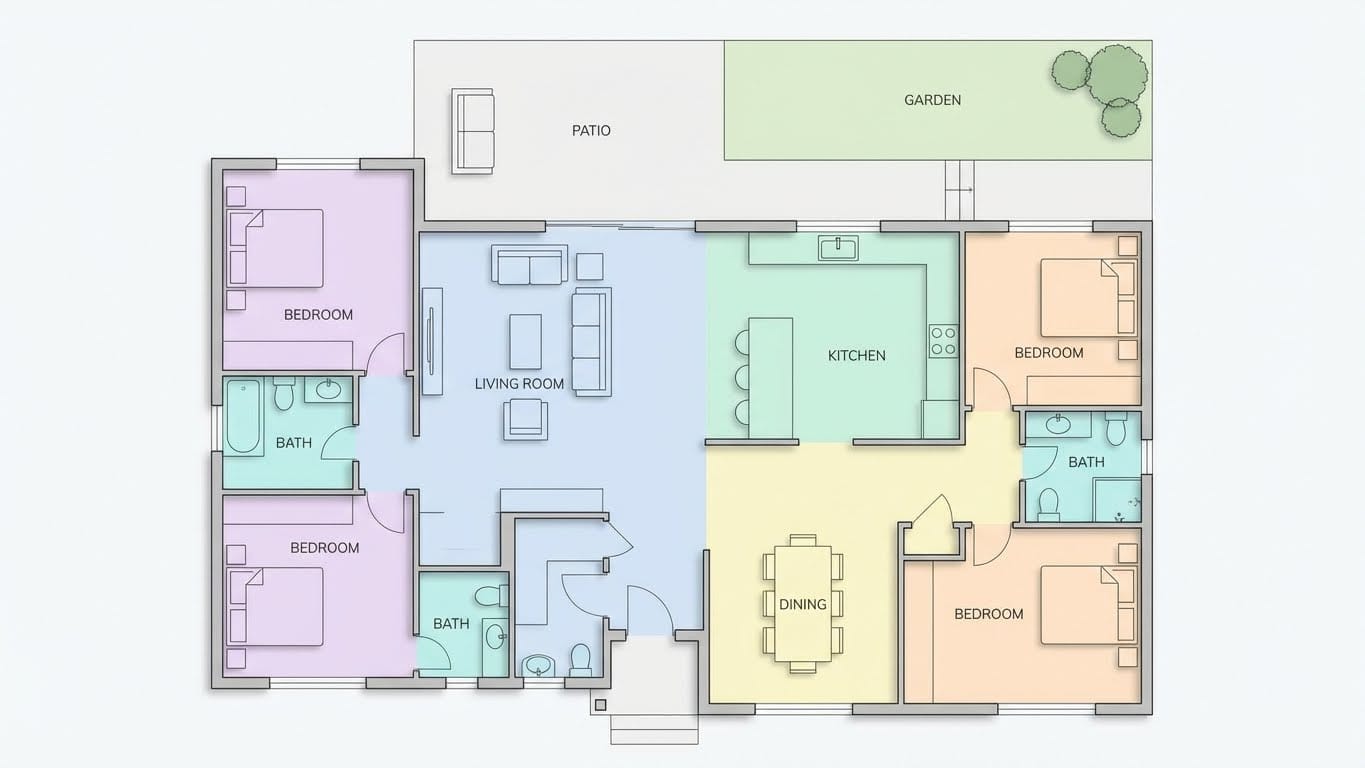 Modern Floor Plan Concept