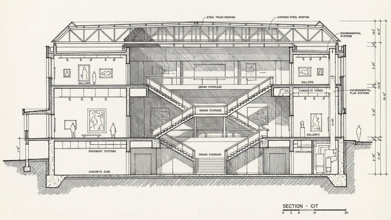 Technical Style Cross-section