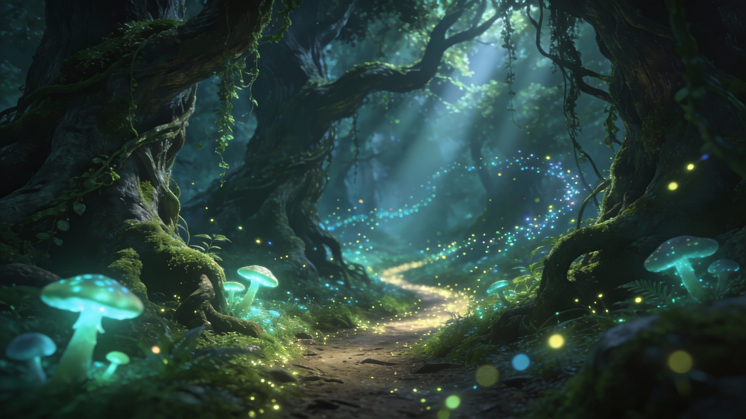 Ethereal Forest Path